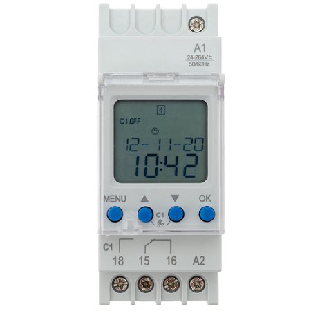 Temporizador Timer Refletor Led Vitrine Fachada Loja Outdoor