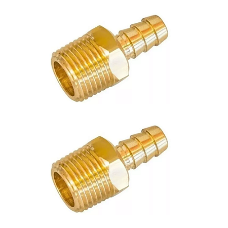 Adaptador Valvula Solenoide Gas Macho Para Mangueira Espigao