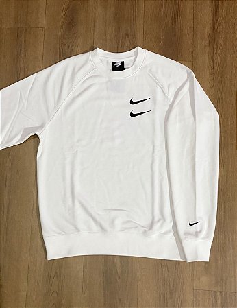 Moletom Nike Double Swoosh Branco - Top Store