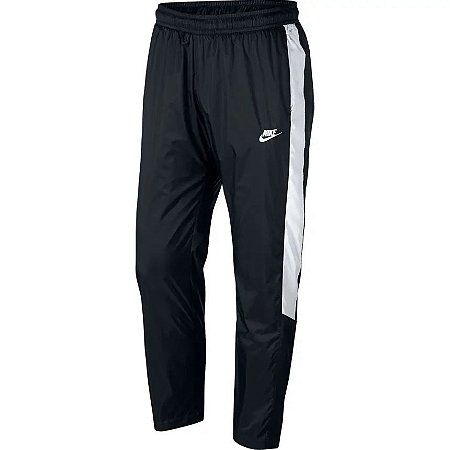 Calça Nike Sportswear Impermeável Preto com Branco - Top Store