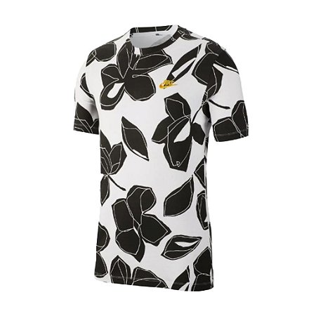 Camiseta Nike Floral Branca