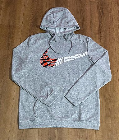 Moletom Nike Swoosh Cinza