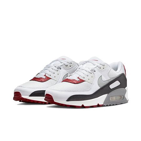 Tênis Nike Air Max 90 Photon Dust Varsity Red