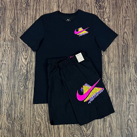 Conjunto Nike Athletics Preto