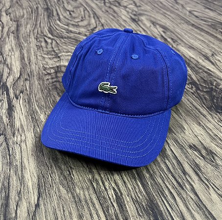 Boné Lacoste Mini Croco Azul Royal