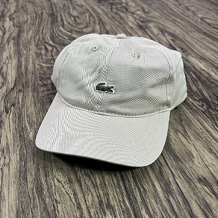 Boné Lacoste Mini Croco Bege
