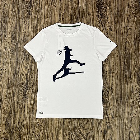 Camiseta Lacoste x Novak Djokovic 23 Branca