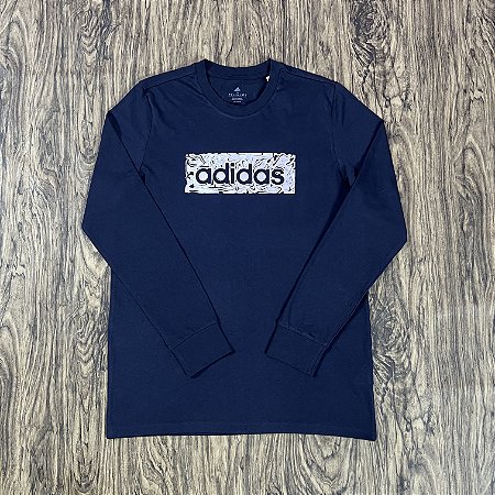 Camiseta Adidas Manga Longa Linear Graphic