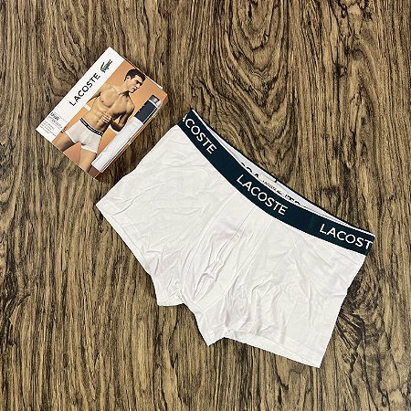 Cueca Lacoste Boxer Branca