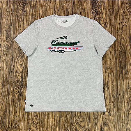 Camiseta Lacoste Sport TH8685 Cinza