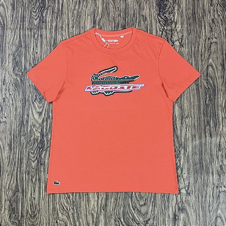 Camiseta Lacoste Sport TH8685 Laranja