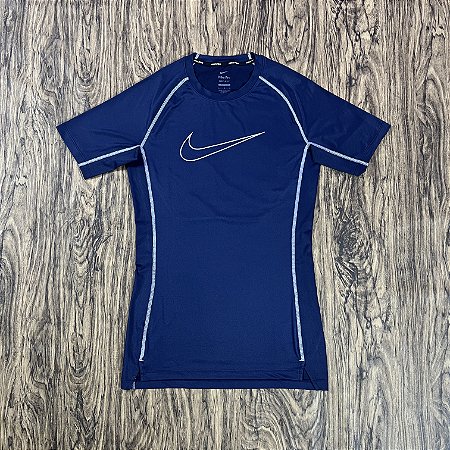 Camiseta Nike Pro Azul Marinho