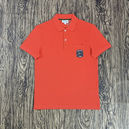 Polo Lacoste Club Regular Fit Vermelha