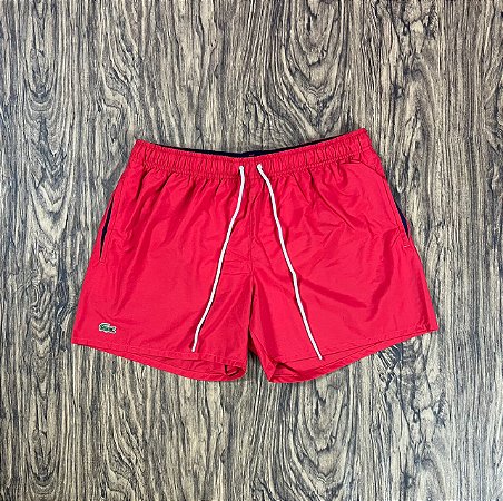 Short Lacoste Praia MH9661 Vermelho