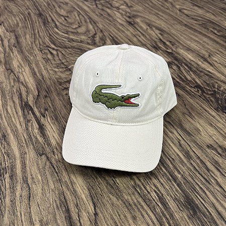 Boné Lacoste Big Croc Off White