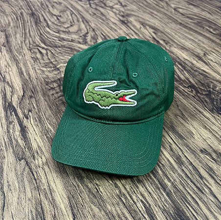 Boné Lacoste Big Croc Verde