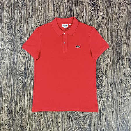 Polo Lacoste Slim Fit PH1862 Vermelha