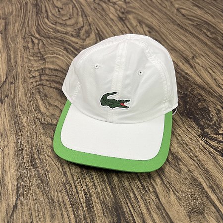 Boné Lacoste Sport Contraste Branco com Verde