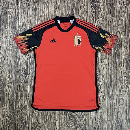 Camisa Adidas Bélgica Unif. I 22/23 Vermelha