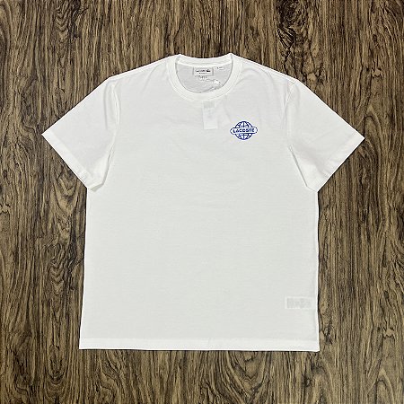 Camiseta Lacoste Worldwide TH4709 Branca