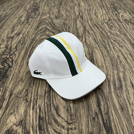Boné Lacoste Sport Faixa Branco