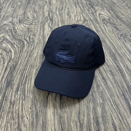 Boné Lacoste Big Croco Sarja RK1489 Azul Marinho