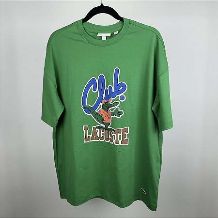 Camiseta Lacoste Club Mascote Verde