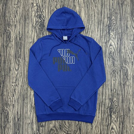 Moletom Puma 3D Logo Azul