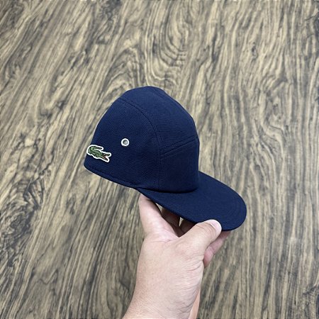 Boné Lacoste Five Panel Azul Marinho