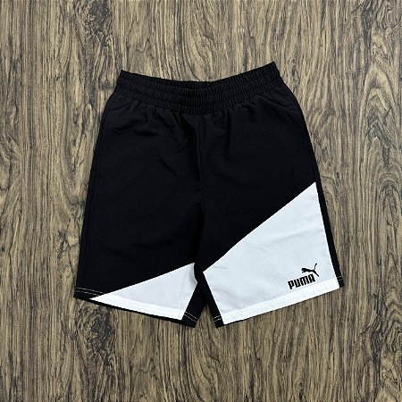 Short Puma Power Colorblock Preto/Branco