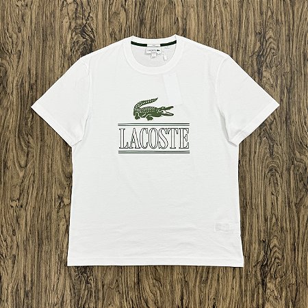 Camiseta Lacoste TH1218 Branca