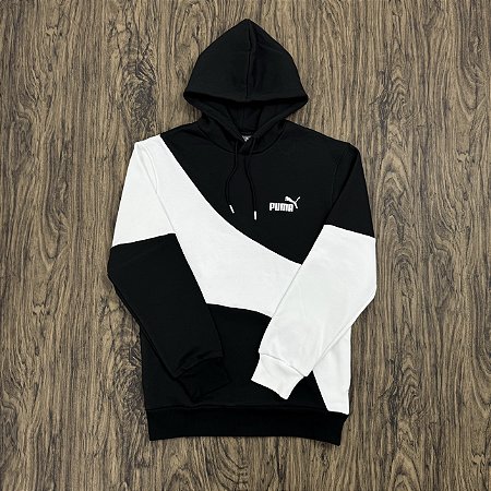 Moletom Puma Power Preto com Branco