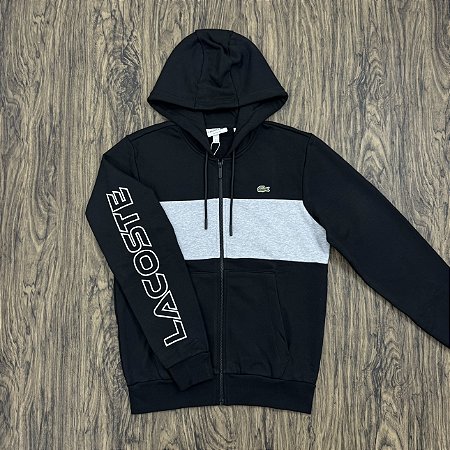 Jaqueta Lacoste Letreiro SH1416 Preta