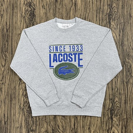 Moletom Lacoste SH9761 Loose Fit Cinza