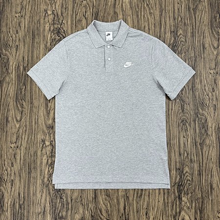 Polo Nike Sportswear Cinza