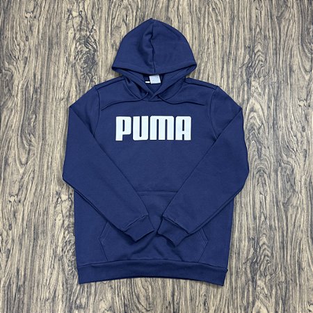 Moletom Puma Letreiro Azul Marinho