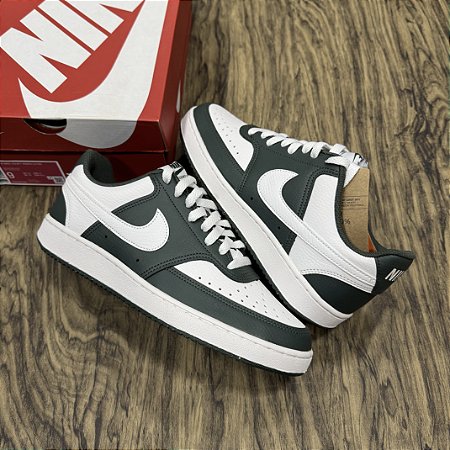 Tênis Nike Court Vision Low Next Nature Verde e Branco