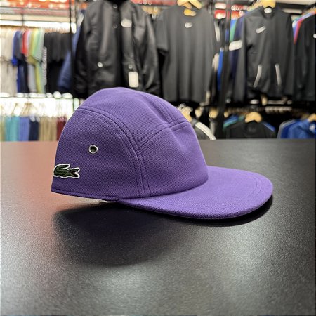 Boné Lacoste Five Panel Roxo