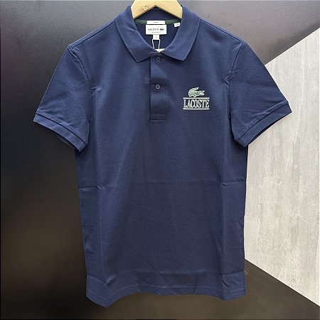 Polo Lacoste Regular Fit PH1136 Azul Marinho