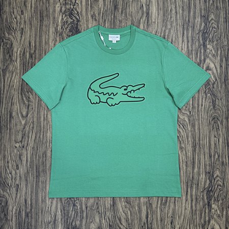 Camiseta Lacoste Big Croco TH6436 Verde
