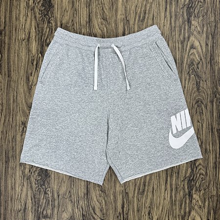 Short Nike Sportswear Icons Moletom Cinza
