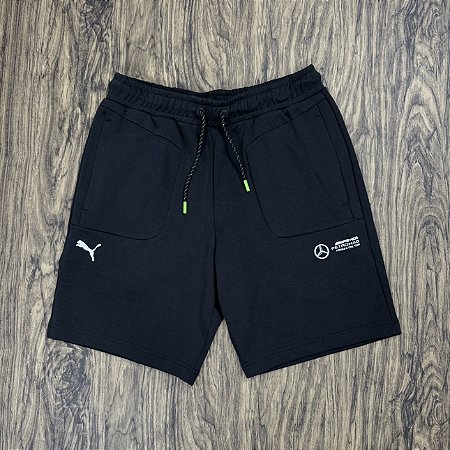 Short Puma x Mercedes AMG Fleece Preto