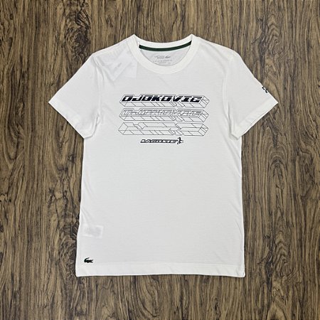 Camiseta Lacoste x Novak Djokovic TH5191 Branca