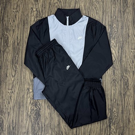 Agasalho Nike Club Woven Masculino Cinza/Preto