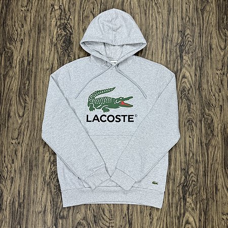 Moletom Lacoste Big Logo SH0801 Cinza
