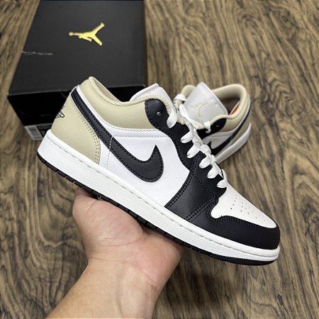 Tênis Nike Air Jordan 1 Low Black Toe Rattan - Top Store
