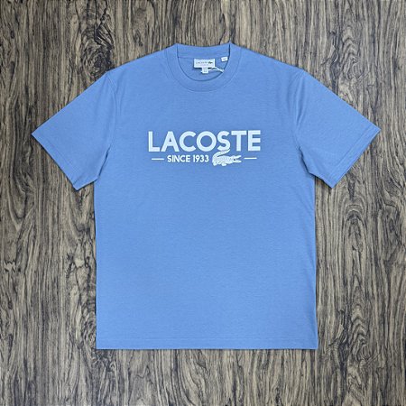 Camiseta Lacoste "SINCE 1933" TH6541 Azul