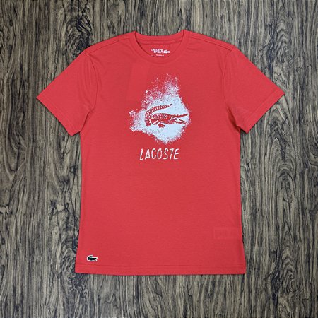 Camiseta Lacoste Sport UltraDry TH8917 Vermelha