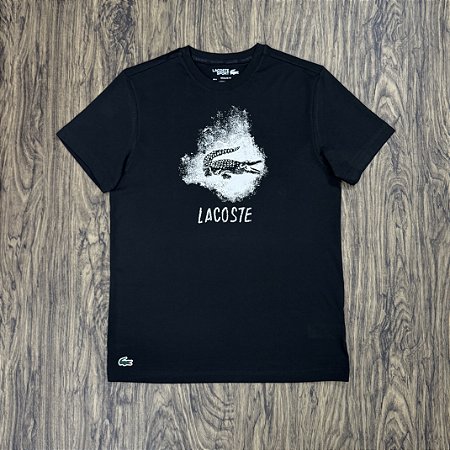 Camiseta Lacoste Sport UltraDry TH8917 Preta