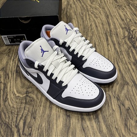 Nike Air Jordan 1 Low パープル/ホワイト Tênis Nike Air Jordan 1 Low White Purple - Top Store